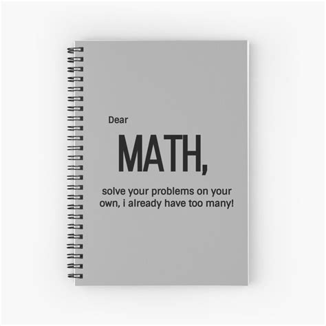 Math book design Spiral Notebook by lea-majcen | Math books, Math notebook cover, Maths notebook ...