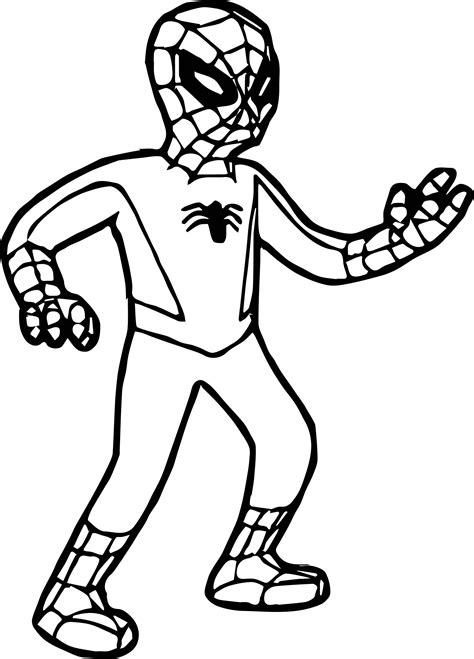 Spiderman Cartoon Coloring Pages