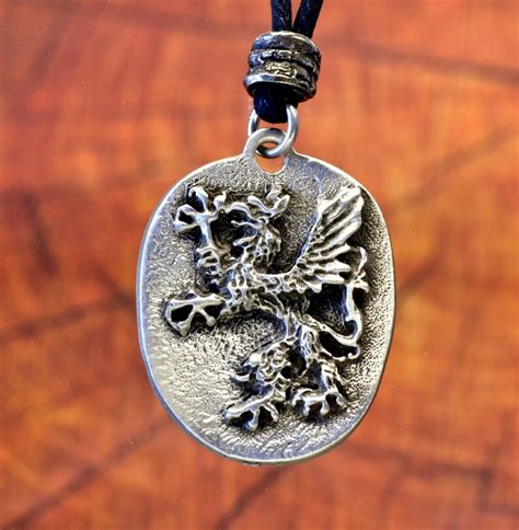 Griffin Necklace Pendant Griffin Jewelry Heraldic Jewelry - Etsy