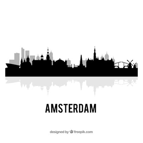 Free Vector | Skyline of amsterdam