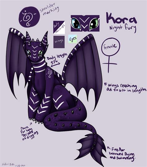 Kora Night Fury Oc by BiisuMonster on DeviantArt