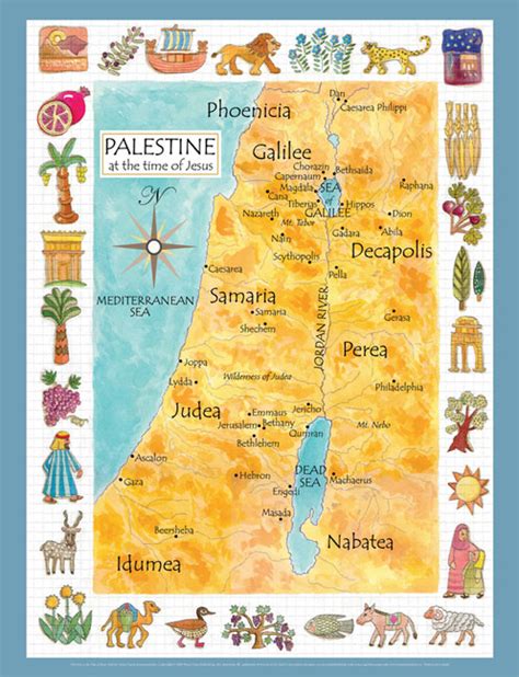 Palestine in the Time of Jesus Map Paper - Anna Payne-Krzyzanowski : Westminster John Knox Press