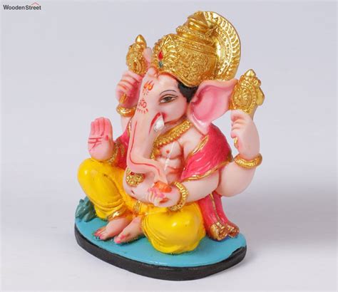 Buy Handpainted Lord Ganpati spiritual Idol Online in India at Best Price - Modern Religious ...