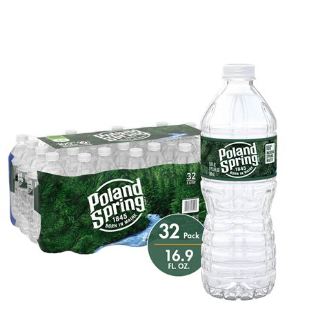 POLAND SPRING Brand 100% Natural Spring Water, 16.9-ounce plastic bottles (Pack of 32) - Walmart ...
