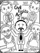 Civil Rights Act Coloring Page Activity Famous Figures  sketch template