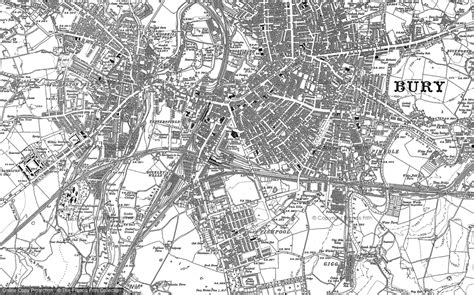 Old Maps of Bury - Francis Frith