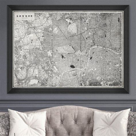 London Map Framed Wall Art - MINDTHEGAP – Lime Lace