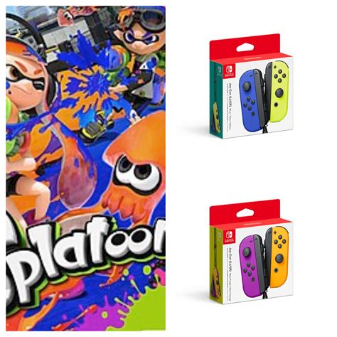 Just realised that the new Joy Cons are based on Splatoon 1 primary ...