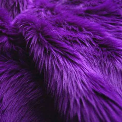Purple Faux Fur Round Rug | Etsy