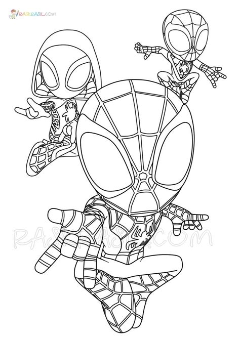 Spidey And His Amazing Friends Coloring Pages - Coloring Home