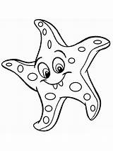 Starfish coloring Pages sketch template