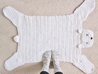 Ravelry: Polar Bear Rug pattern by Mooeyandfriends