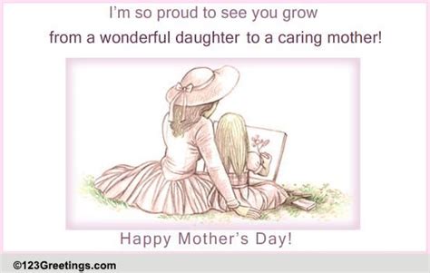 Happy Mother's Day Daughter! Free Family eCards, Greeting Cards | 123 ...