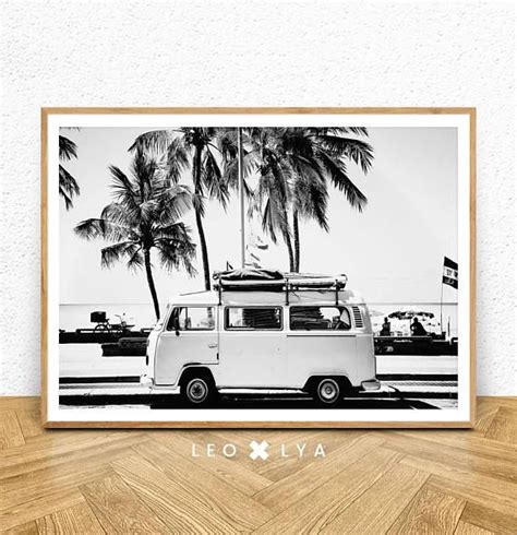 VW Camper Van Artwork VW Camper Van Wall Art Volkswagen Camper Van ...