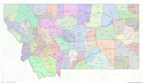 Montana County Map – shown on Google Maps