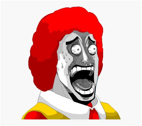 Transparent Ronald Mcdonald Png - Ronald Mcdonald Face Meme, Png Download - kindpng