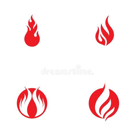 Fire Flame Vector Illustration Design Template Stock Vector - Illustration of ignite, devil ...