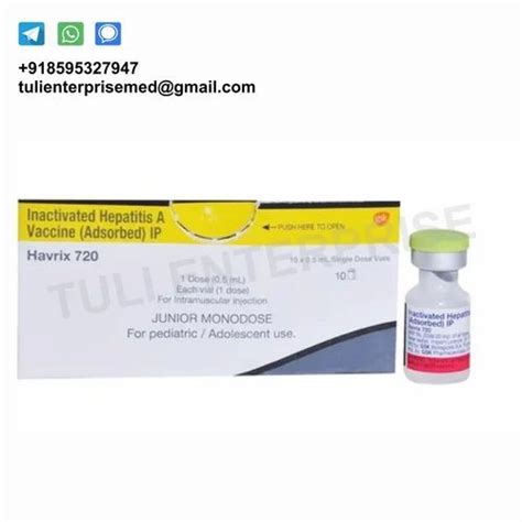 Havrix 720 Junior Monodose Vaccine, 1*1 at Rs 200/piece in New Delhi ...