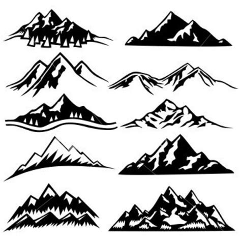 mountain range silhouette watercolour - Google Search | Small mountain tattoo, Mountain tattoo ...