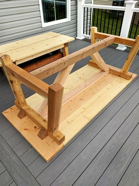 DIY- Farmhouse table build, truss beam table, outdoor table ...