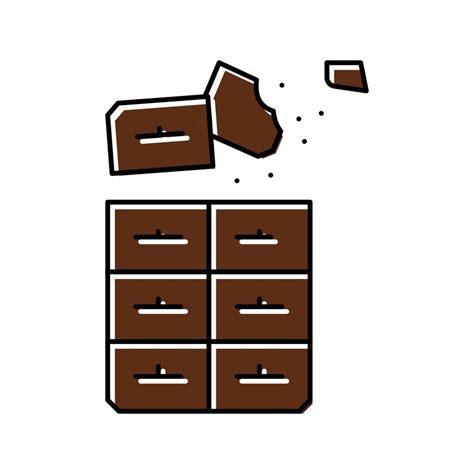 dark chocolate color icon vector illustration 19590432 Vector Art at ...