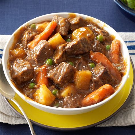 Slow Cooker Beef Vegetable Stew Recipe | Taste of Home