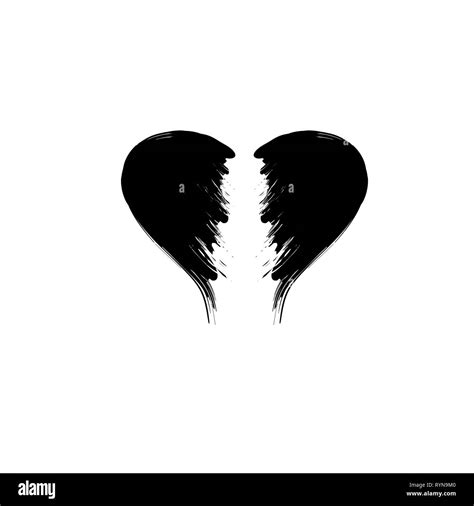 Broken heart drawing Black and White Stock Photos & Images - Alamy