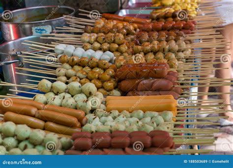 Assortment of Thai Street Food Snacks in Bangkok Stock Image - Image of ...