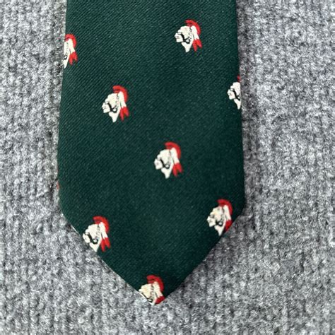 VINTAGE Dartmouth College Indian Mascot Logo Tie Green Dartmouth Co-op Necktie | eBay