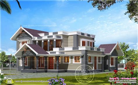 4 BHK house exterior design in 2600 sq.feet | House Design Plans