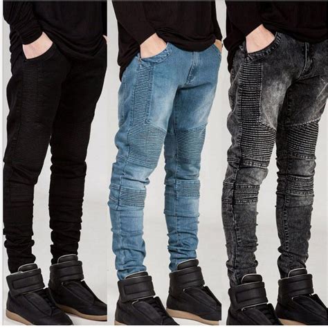 Famous Brands Designer Skinny Jeans for Men New Runway Distressed Slim ...