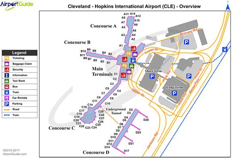 Cle Airport Map