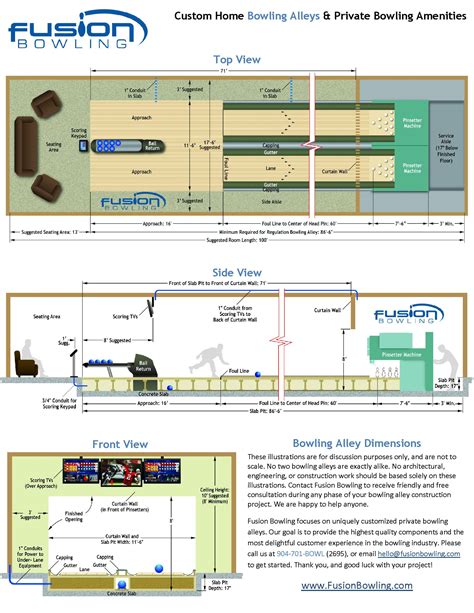 How long is a bowling alley? Bowling Alley Lane Dimensions - 3 views ...