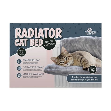 Comfortable warm cozy radiator cat bed soft faux fur.