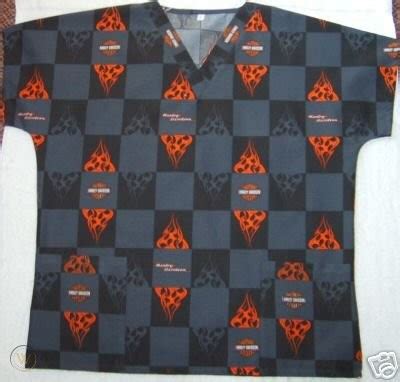 New Harley Davidson Scrub Top Unisex/Small | #25966693