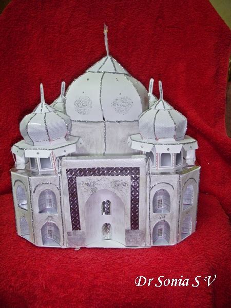 Cards ,Crafts ,Kids Projects: Taj Mahal Paper Model