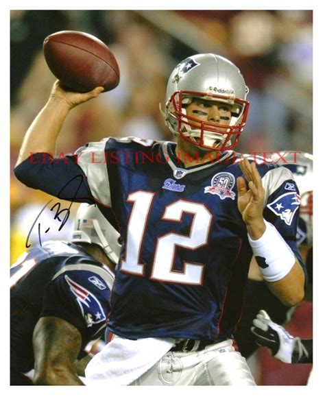 TOM BRADY SIGNED AUTOGRAPHED 8x10 RP PHOTO NE PATRIOTS GREAT ...