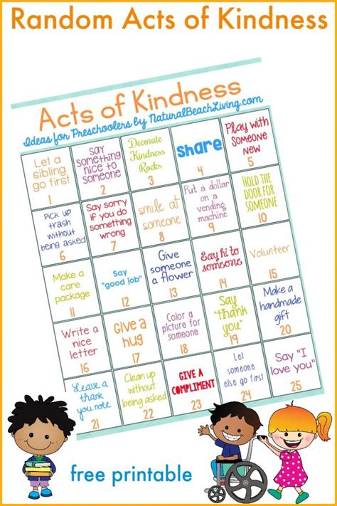 The Best Random Acts of Kindness Printable Cards Free - Natural Beach Living