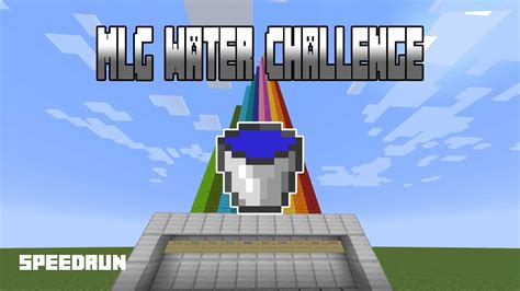 Minecraft MLG Water Bucket Speed Run Challenge. Can you Beat me on my ...