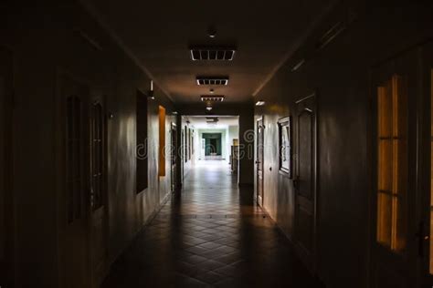 Dark Hospital Hallway