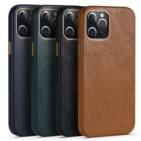 For iPhone 12 Pro Max/12 mini/11 Luxury Genuine Leather Back Phone Case Cover | eBay