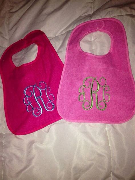 Monogrammed baby bibs by MonogramsByHannah on Etsy, $8.00 | Monogrammed baby bibs, Baby bibs ...