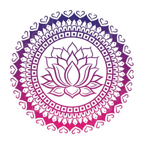 Lotus Flower Mandala Art, Flower Drawing, Man Drawing, Lotus Flower Drawing PNG and Vector with ...