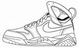 Coloring Page Jordan Shoes & coloring Book sketch template