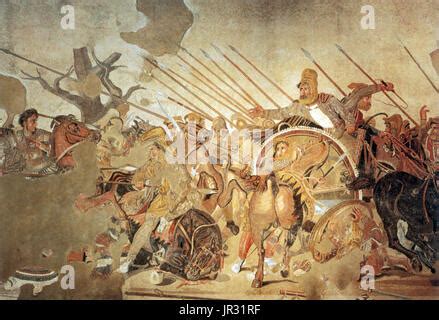 Alexander Mosaic. Battle of Issus (333 B.C.). Battle between Alexander ...