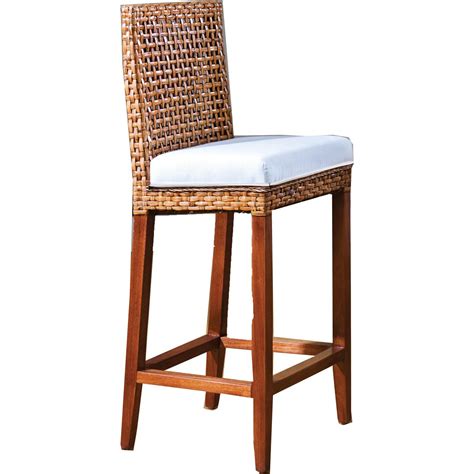 Rattan Counter Stools : Palecek Vero Coastal Beach Black Iron Woven Rattan Counter ... : Phi ...