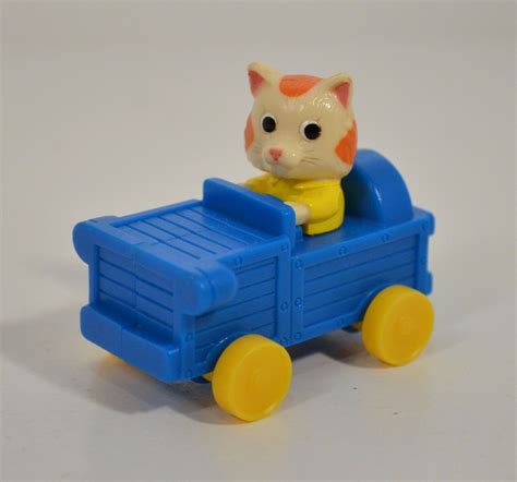 1995 Huckle Cat Blue Car 2" McDonald's Action Figure #2 Busytown Busy ...