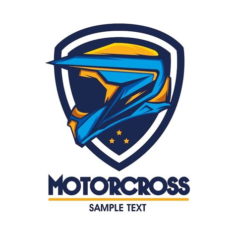 Premium Vector | Motocross design emblem