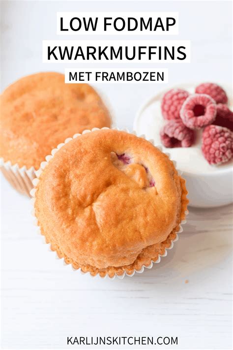 Gezondere low FODMAP kwarkmuffins met frambozen | Karlijn's Kitchen | Recept | Fodmap ...