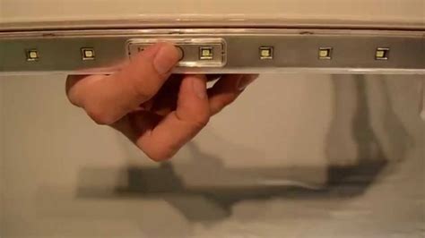 LED Battery Operated Slim Under Cabinet Light with Hi Lo Off Push Button - YouTube